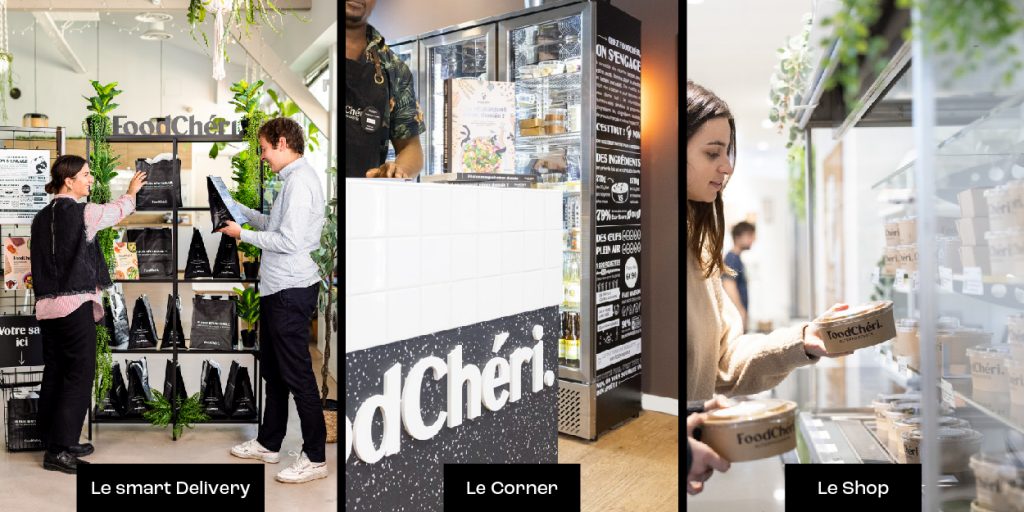solutions de cantine d'entreprise FoodChéri : le smart delivery, le corner, le shop.