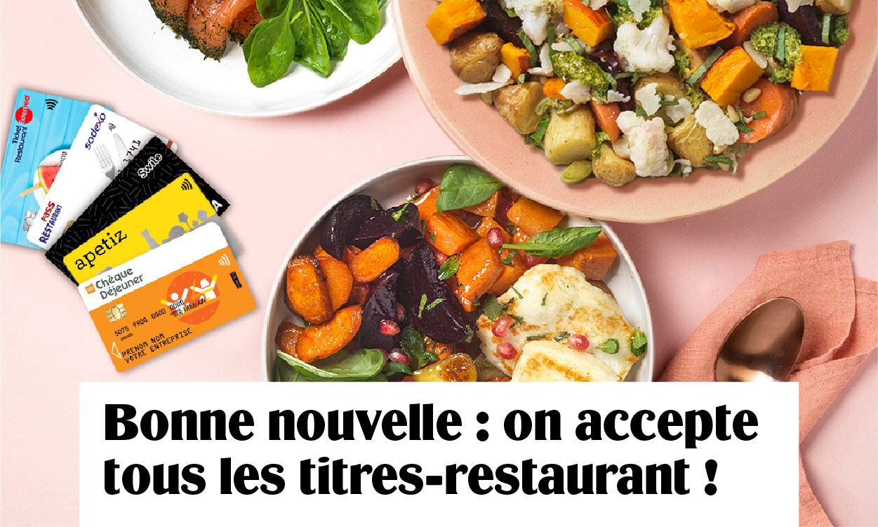 Bonne nouvelle : on accepte tous les titres-restaurants !