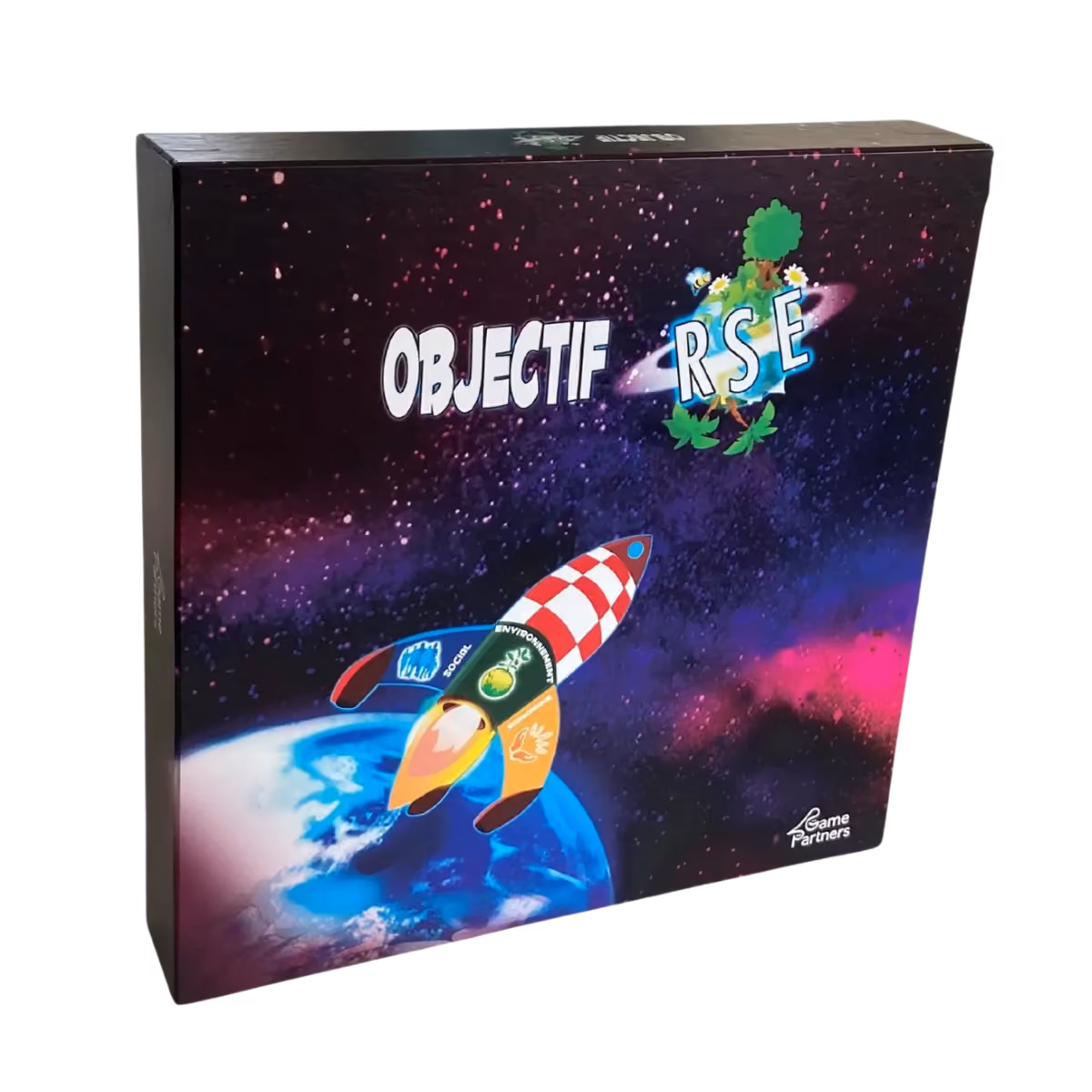 Boîte du jeu OBJECTIF RSE pour former à la responsabilité sociétale des entreprises