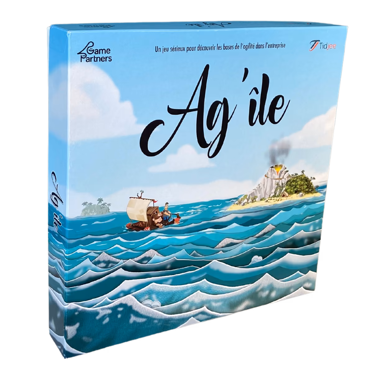 Boite du jeu AG'ILE permettant de découvrir l'agilité proffessionelle pour tous les profils