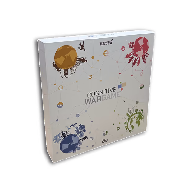 Boite du jeu COGNITIVE WARGAME, sur les biais cognitifs et la création d'avis