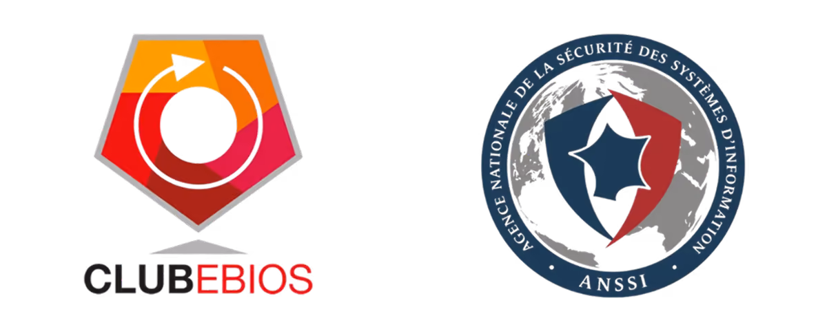 Logos du Club EBIOS et de l'ANSSI, commanditaires du jeu