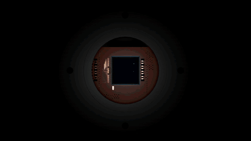 Detection principle: electron-hole pairs drift to the pixelated chip, which records Time of Arrival and Time over Threshold, producing Data X Y ToA ToT.