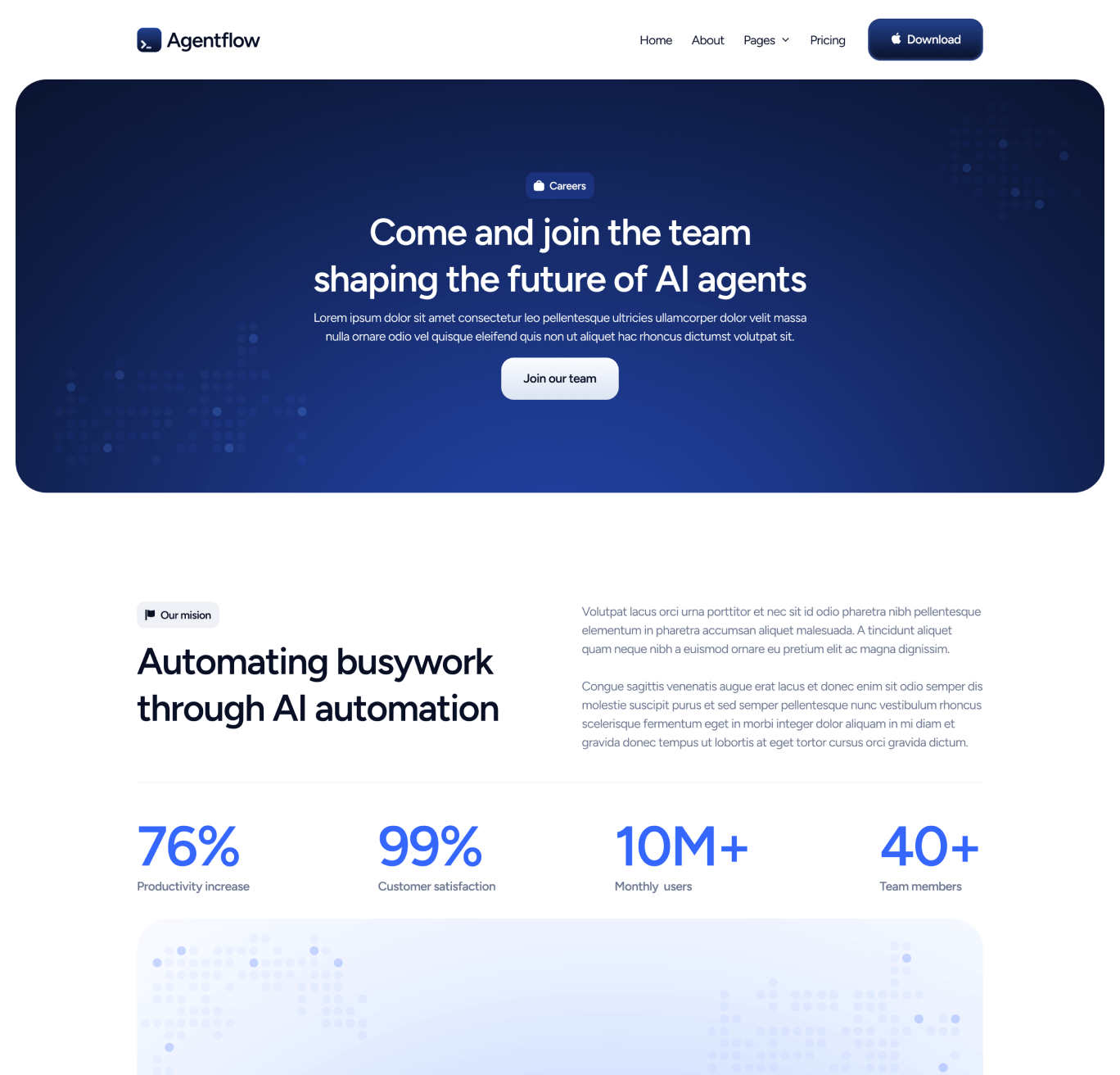 Agentflow - Careers Page - Terminal AI Assistant Webflow Template
