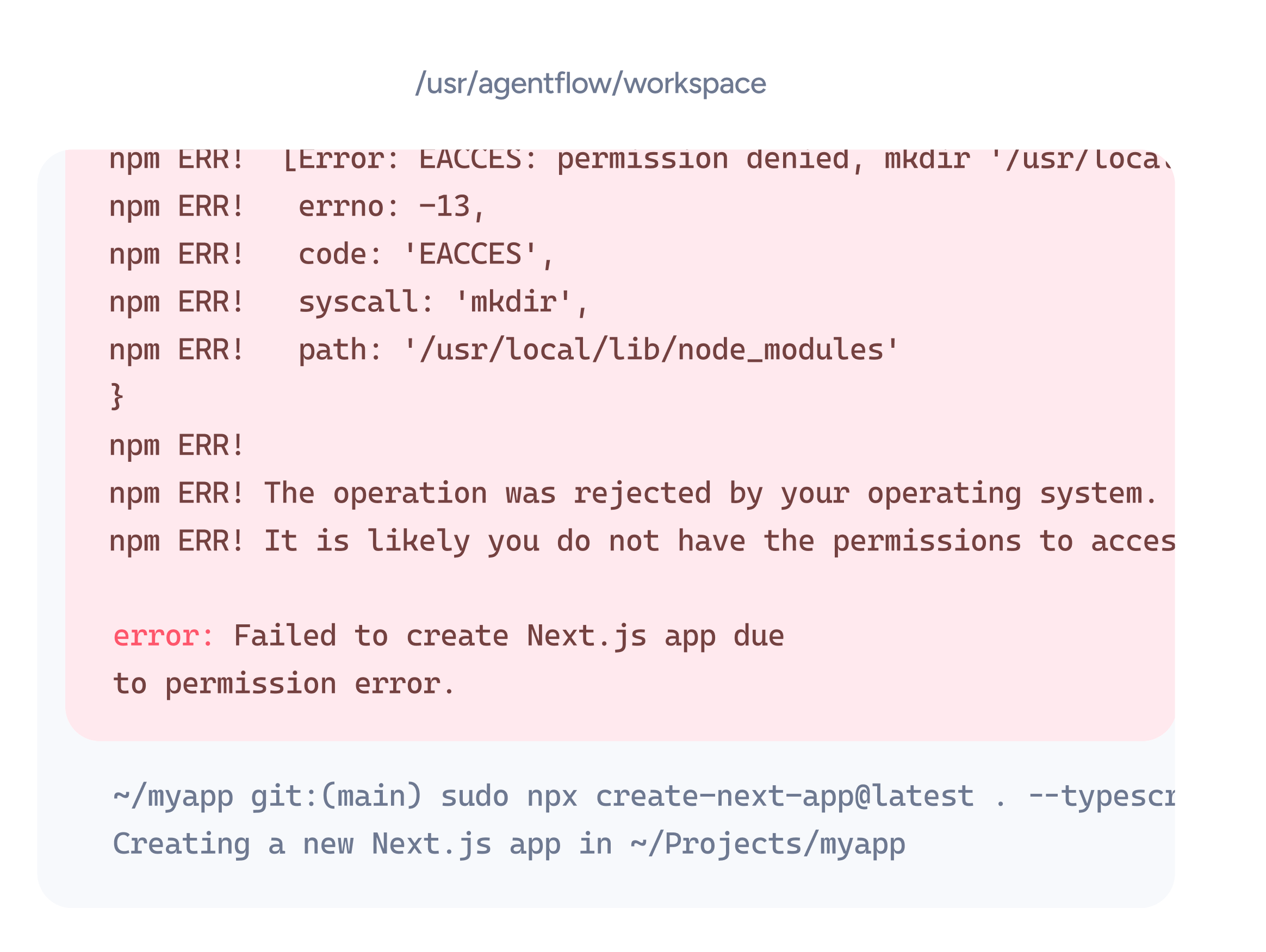 Errors Explained Right In Your CLI - Agentflow Webflow Template