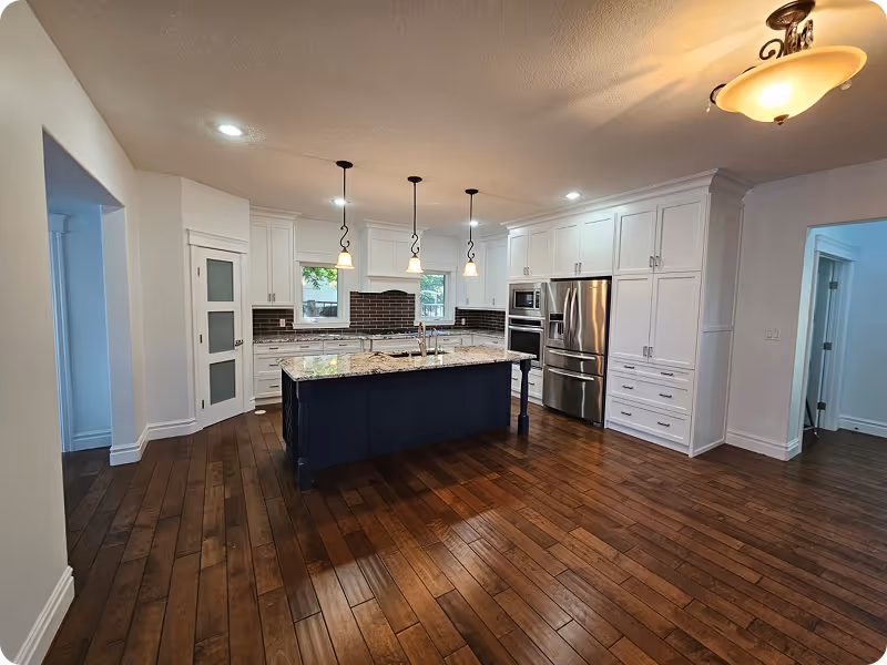 Kitchen cabinet and house painting by C&C Painting in Beaumont