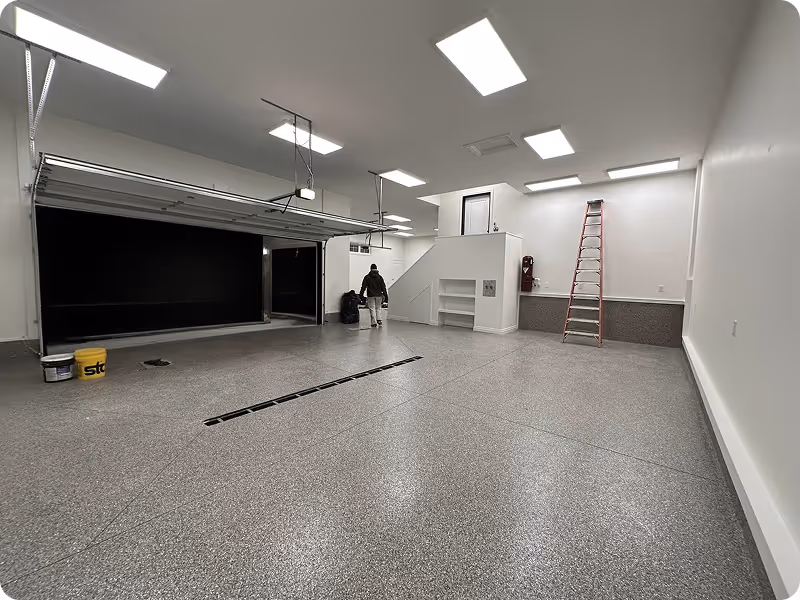 C&C Painting garage interior St. Albert
