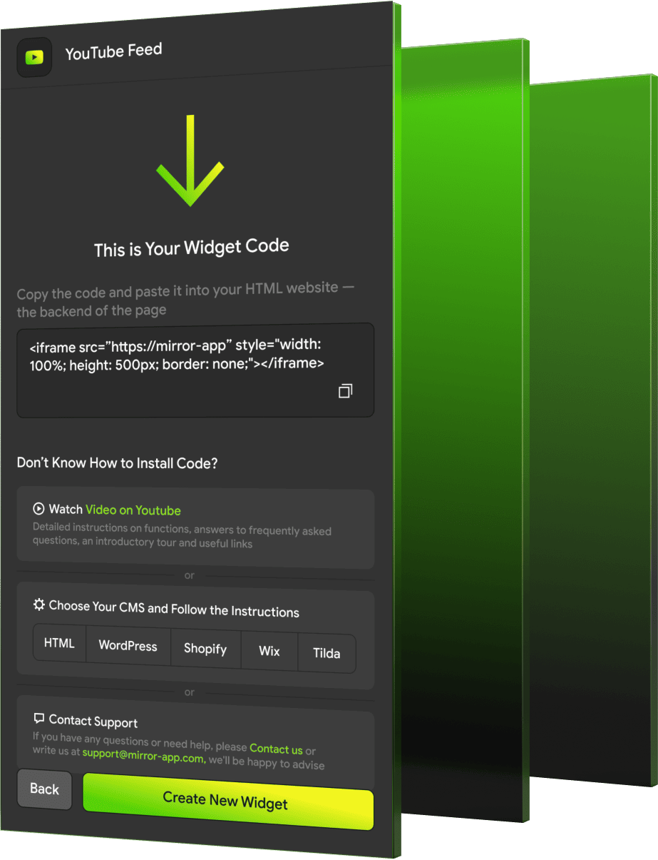 Boost Your Website with a YouTube Feed Widget - Mirror App 19