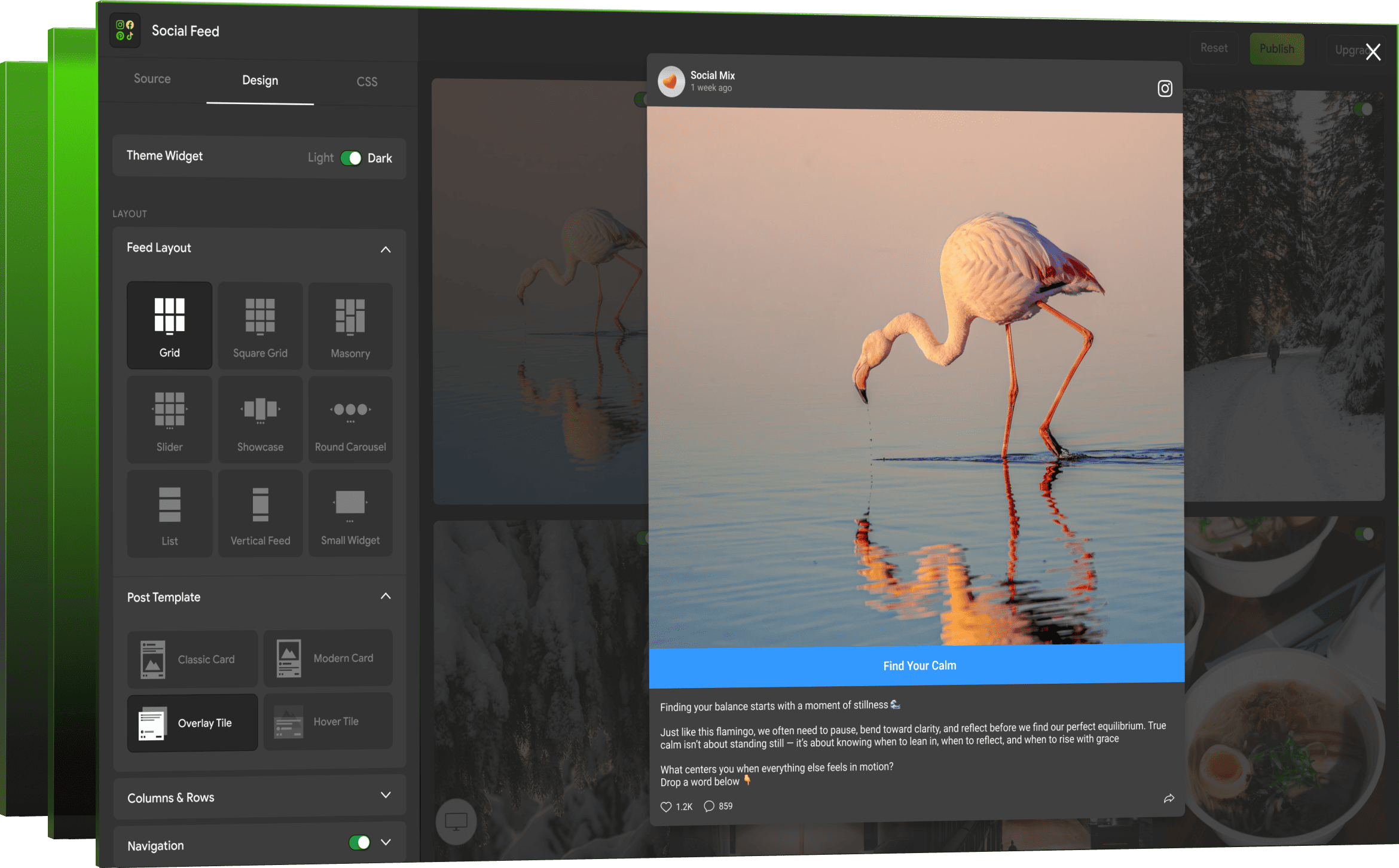 Boost Your WebSite with a Social Media Mix Feed Widget - Mirror App 13
