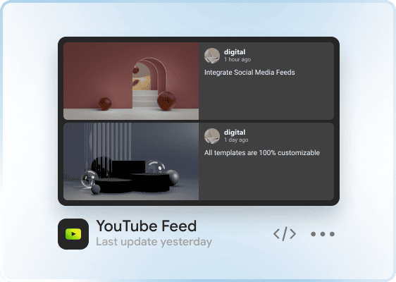 Crea y personaliza el widget de YouTube en el panel de Mirror App