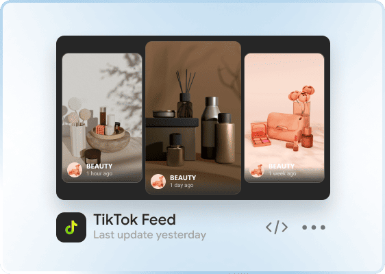 Crea y personaliza el widget de TikTok en el panel de Mirror App
