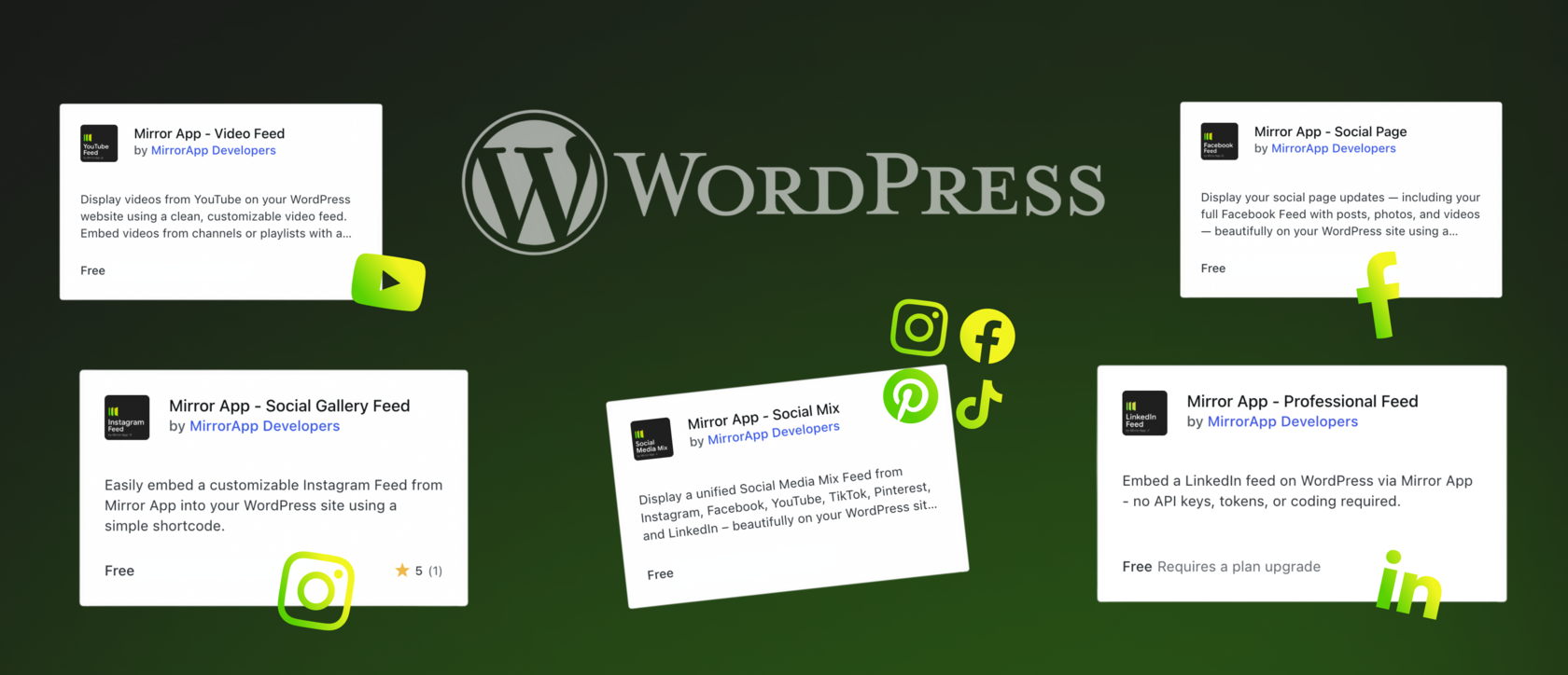 Five WordPress Plugins – and Growing