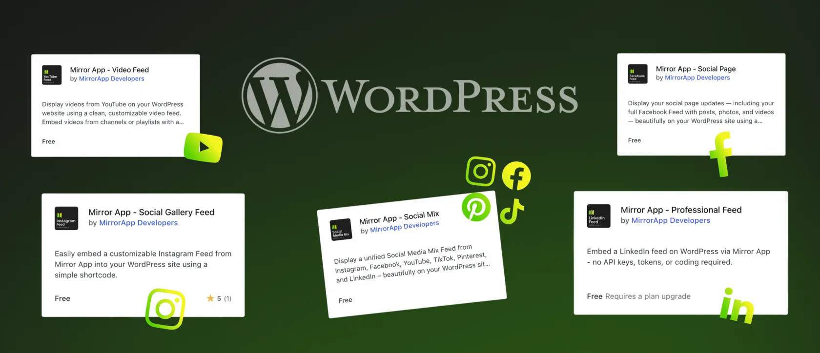 Five WordPress Plugins – and Growing