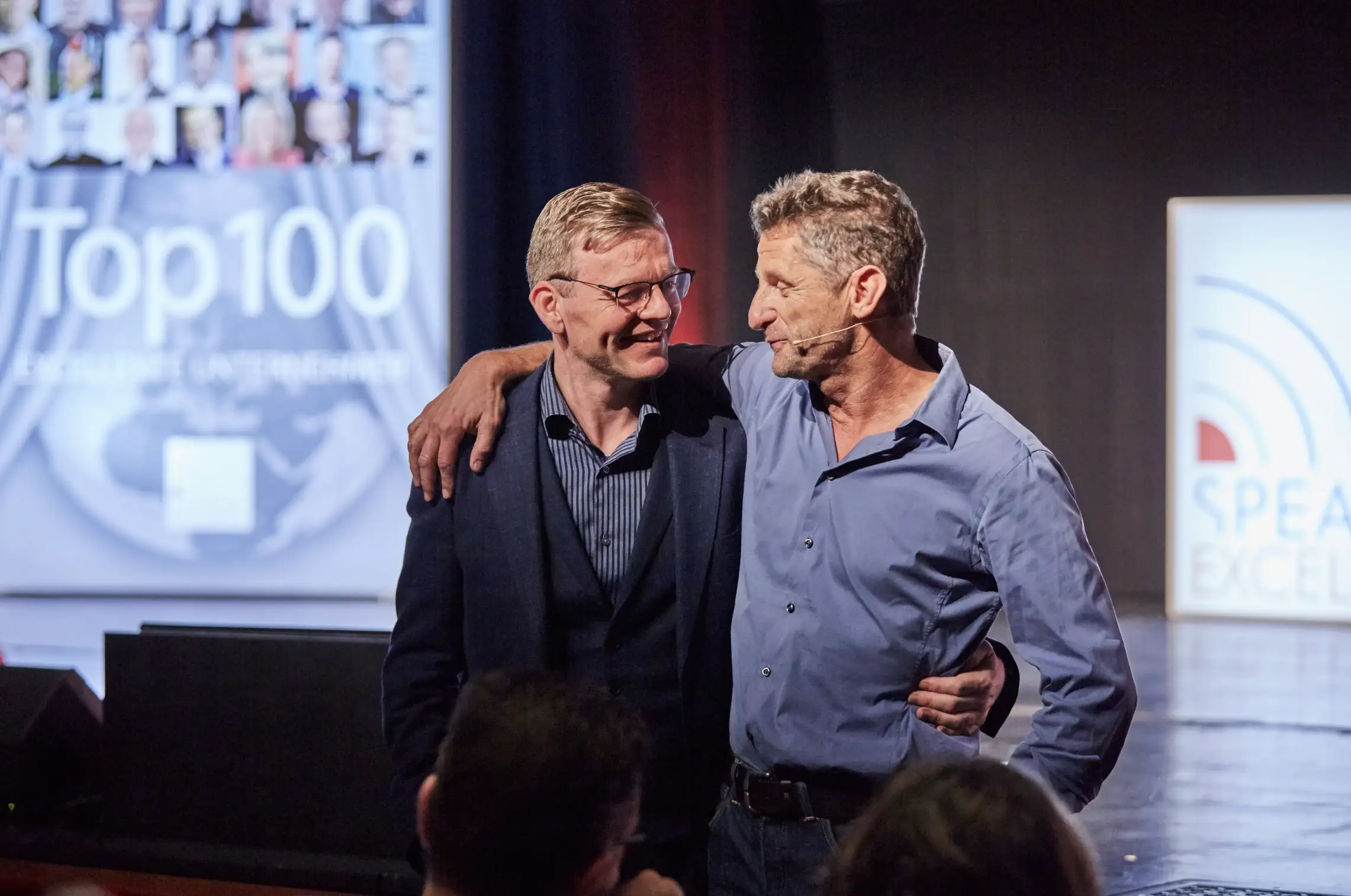 Ralph Goldschmidt mit einem Gast beim Top-100-Event