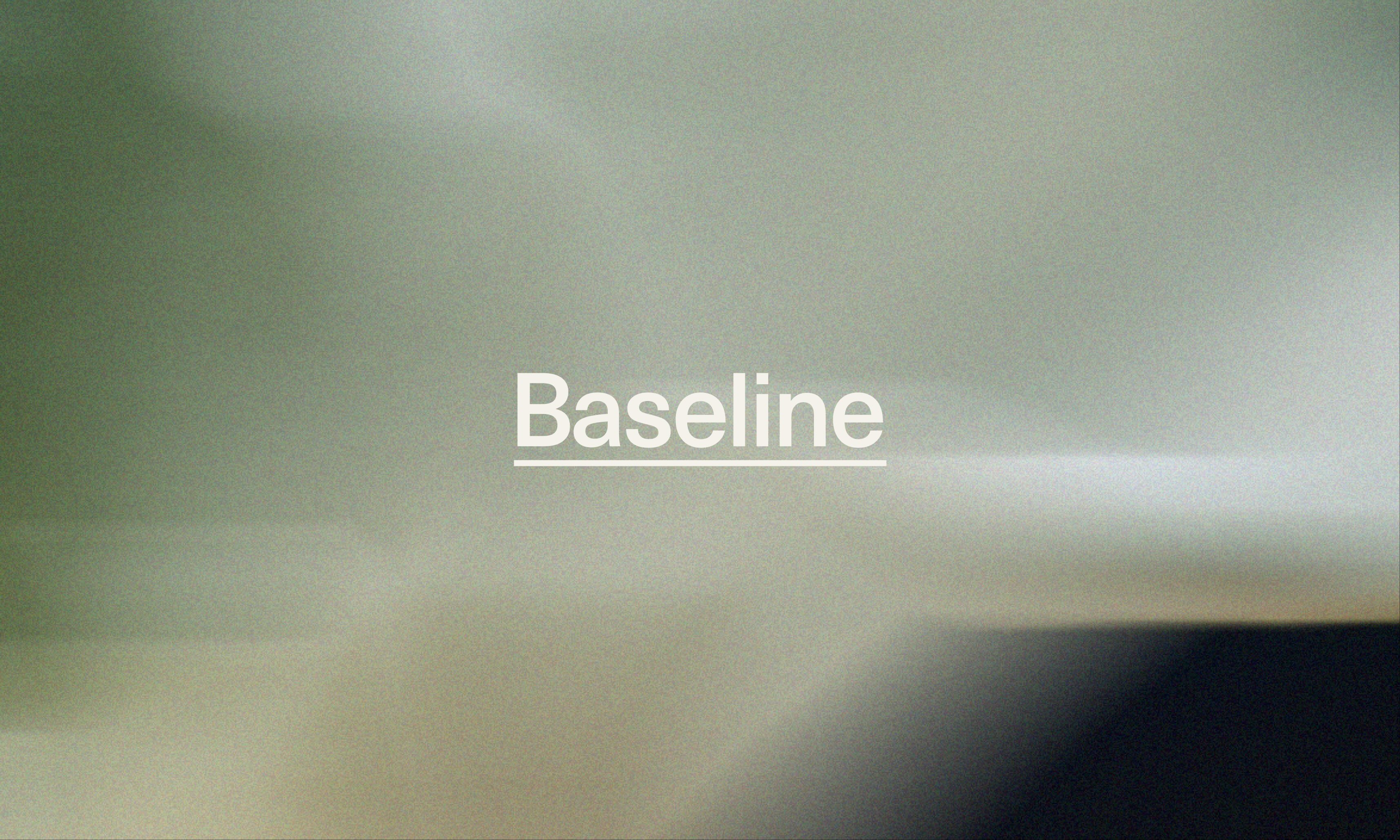 BaseLine wordmark on a calming green gradient