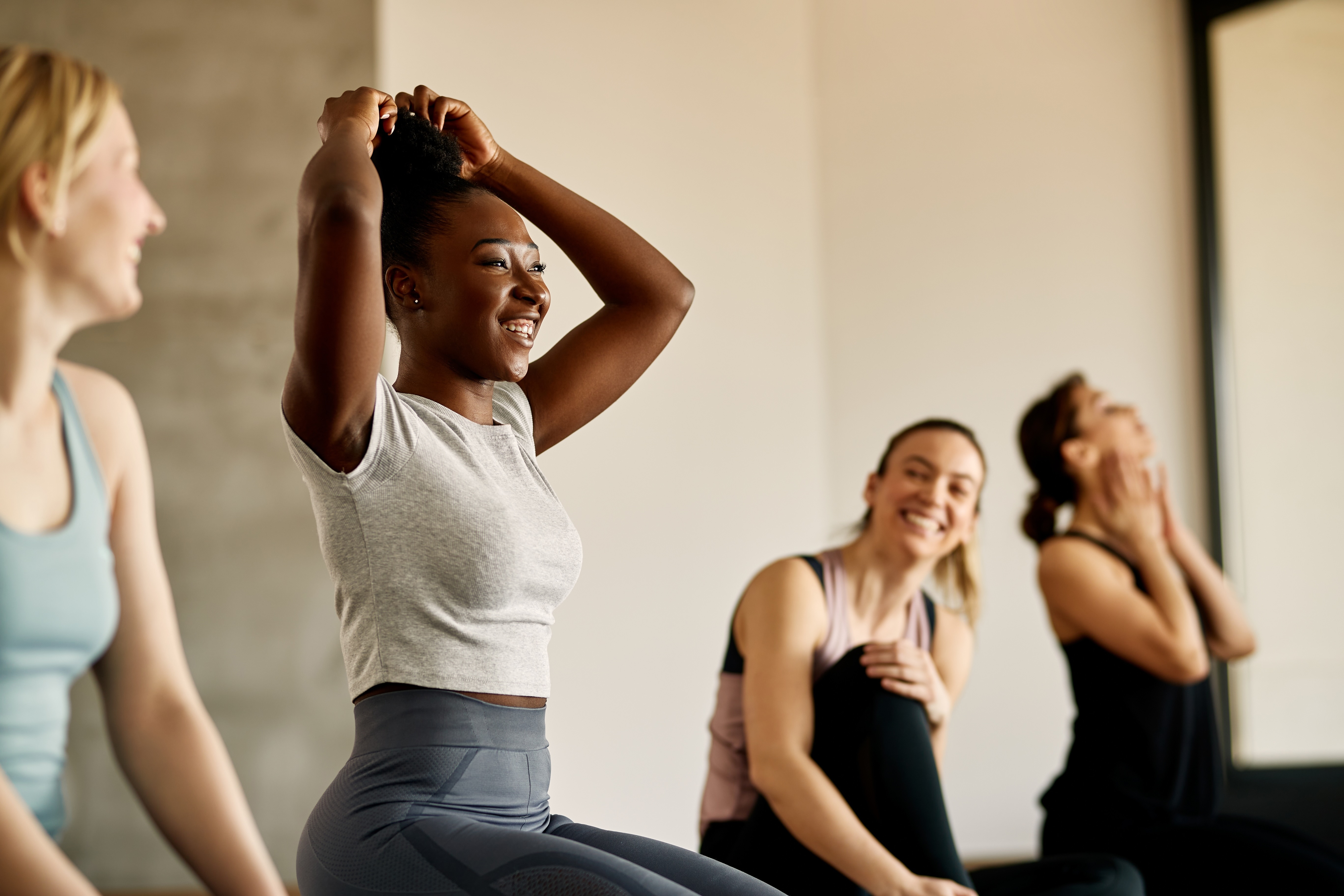 Women working out stock photo