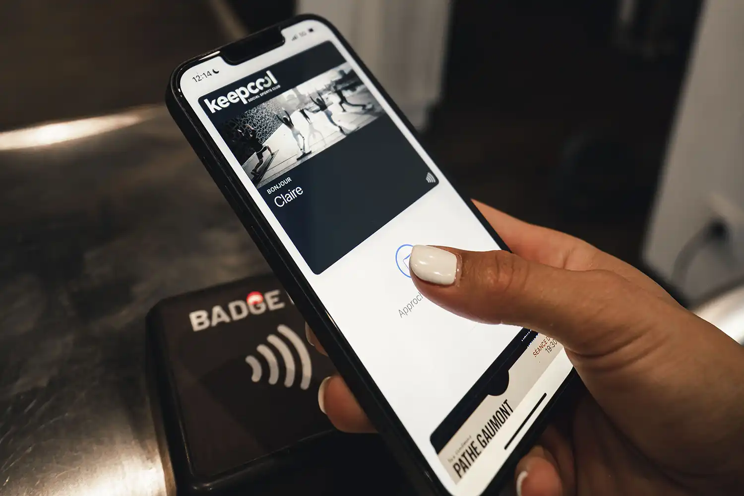 Application Keepcool authentification badge smartphone Apple Watch
