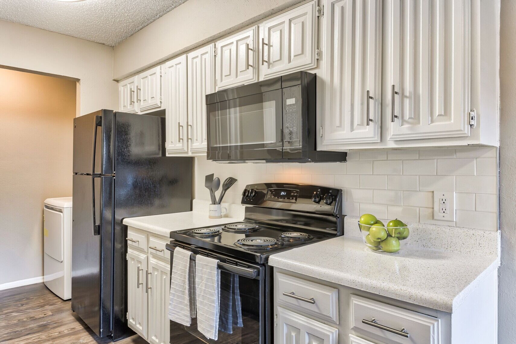 Kitchen at Spring Creek Apartments in Richardson, Texas