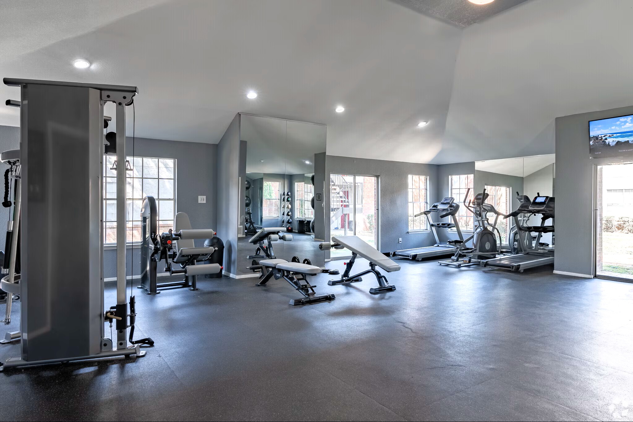 Fitness Center at The Arbors of Burleson Apartments
