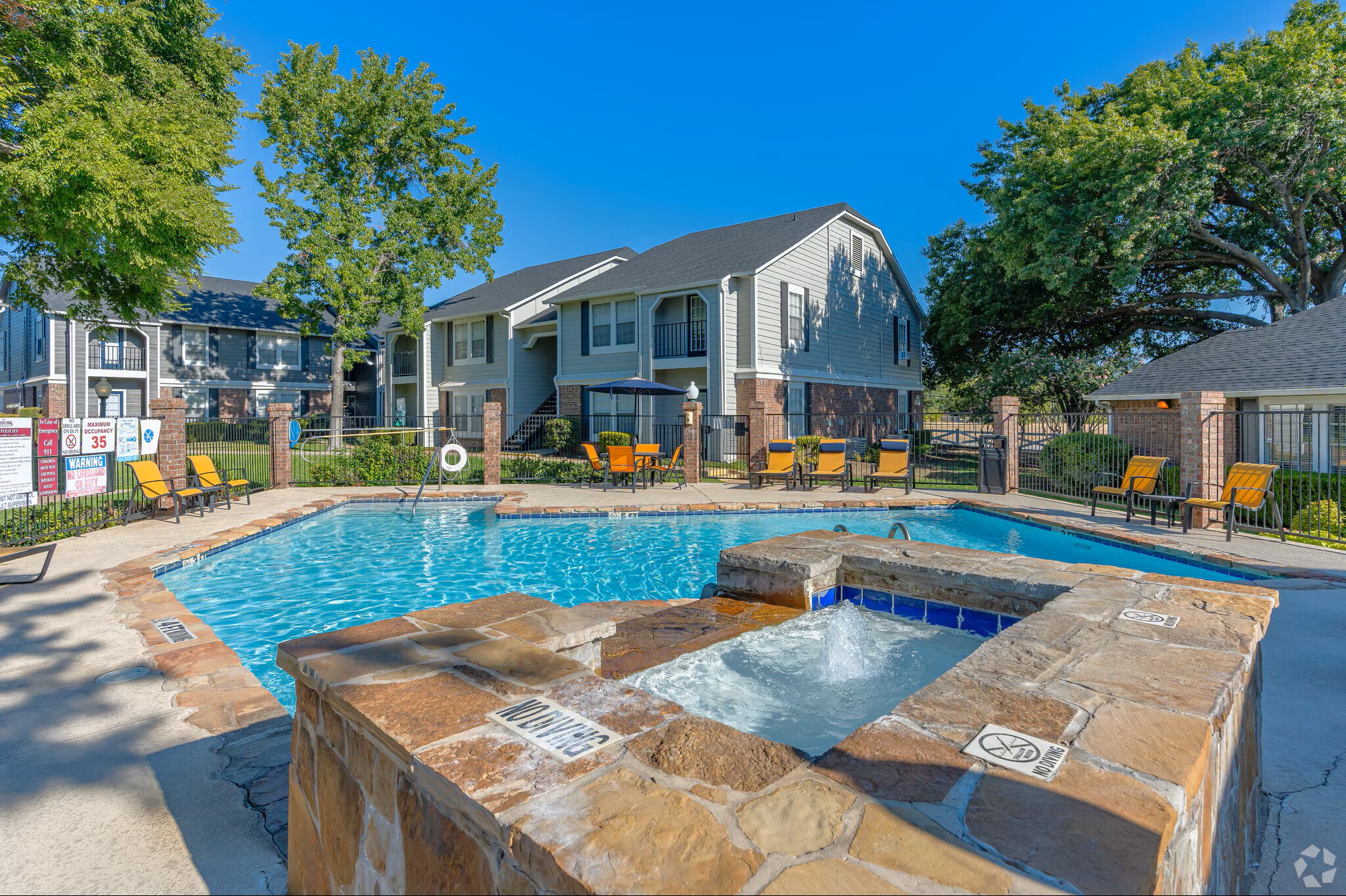 Pool Area at The Arbors of Burleson Apartments