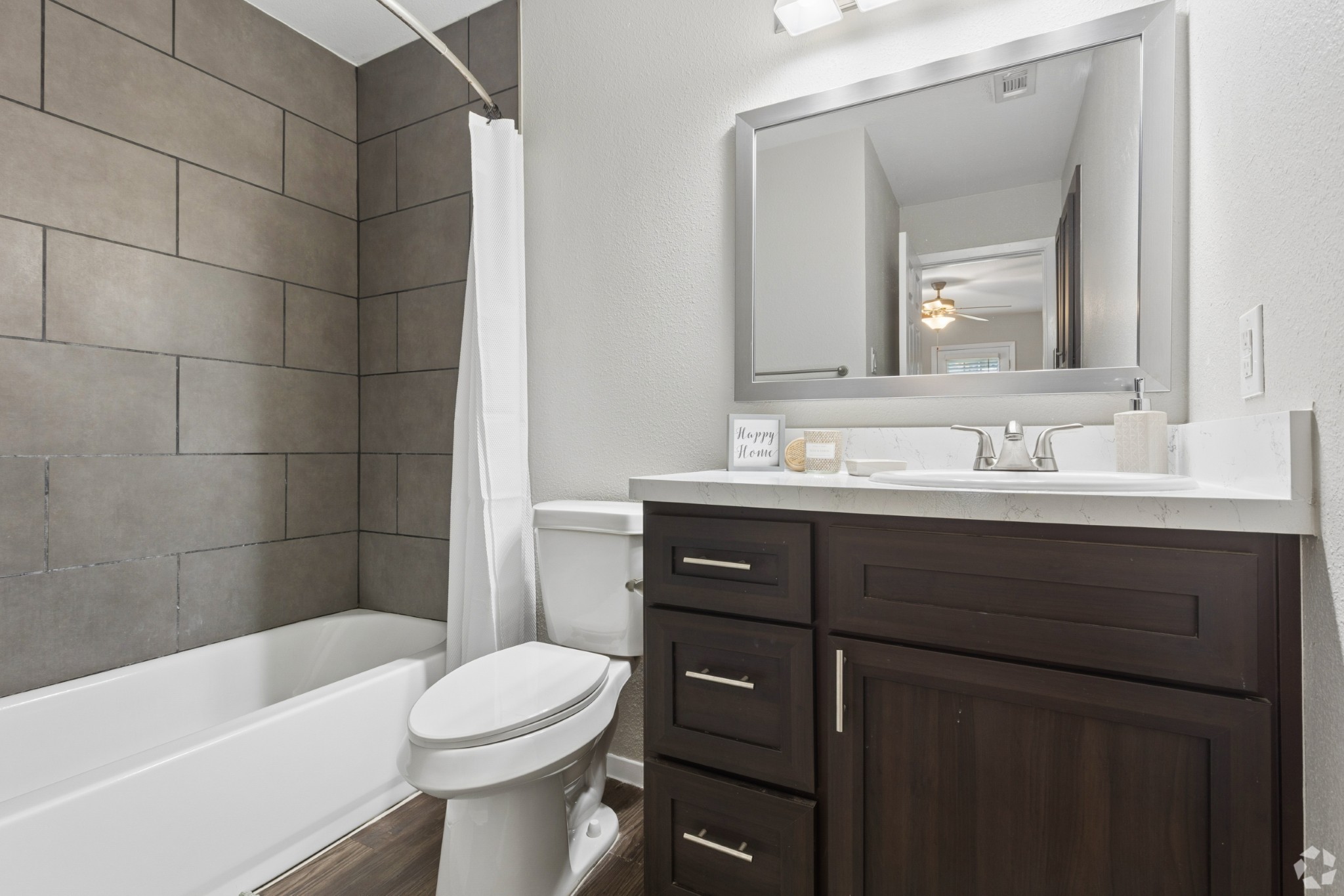 Model Bathroom at The Arbors Apartments in Burleson, Texas