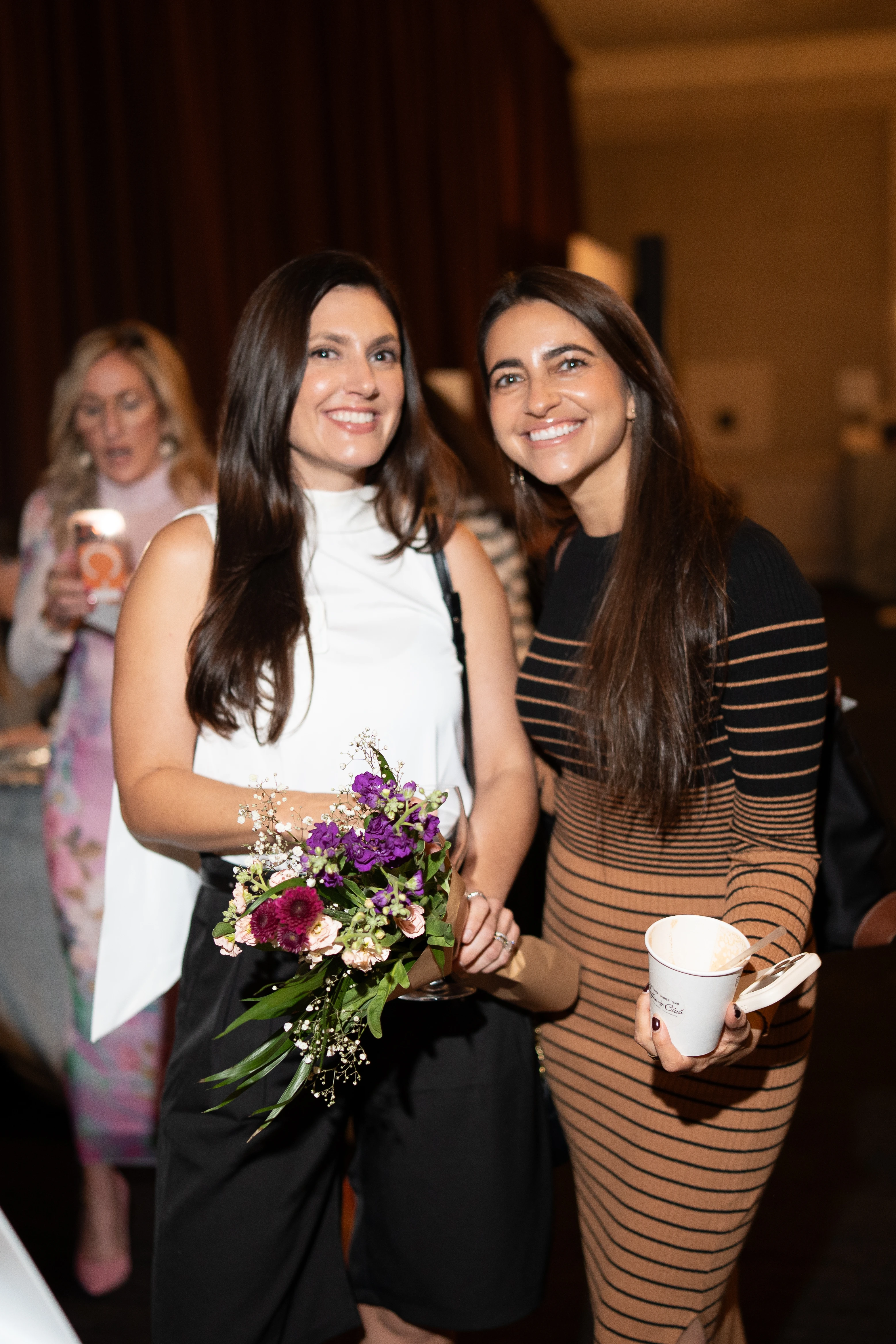 Guests enjoying Ethos Coffee drinks at a Philadelphia event