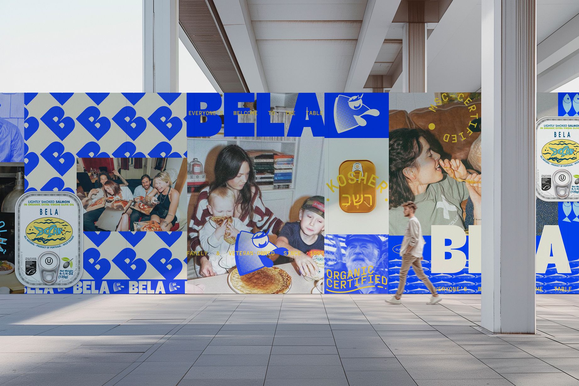 BELA Brand Seafood packaging and site