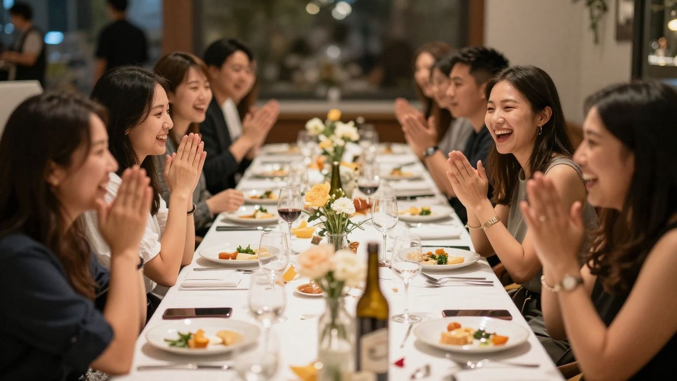 Group celebration event photography
