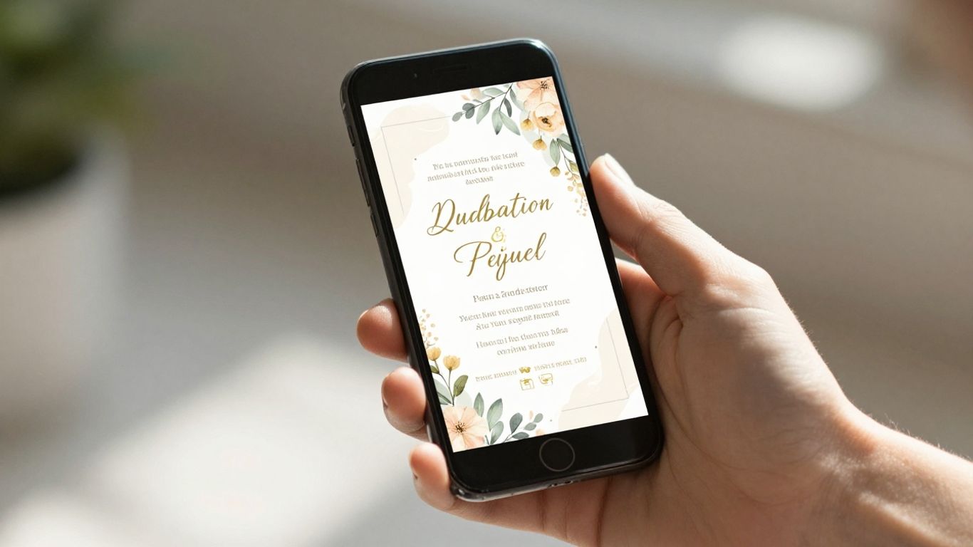Minimalist elegant graduation digital card design
