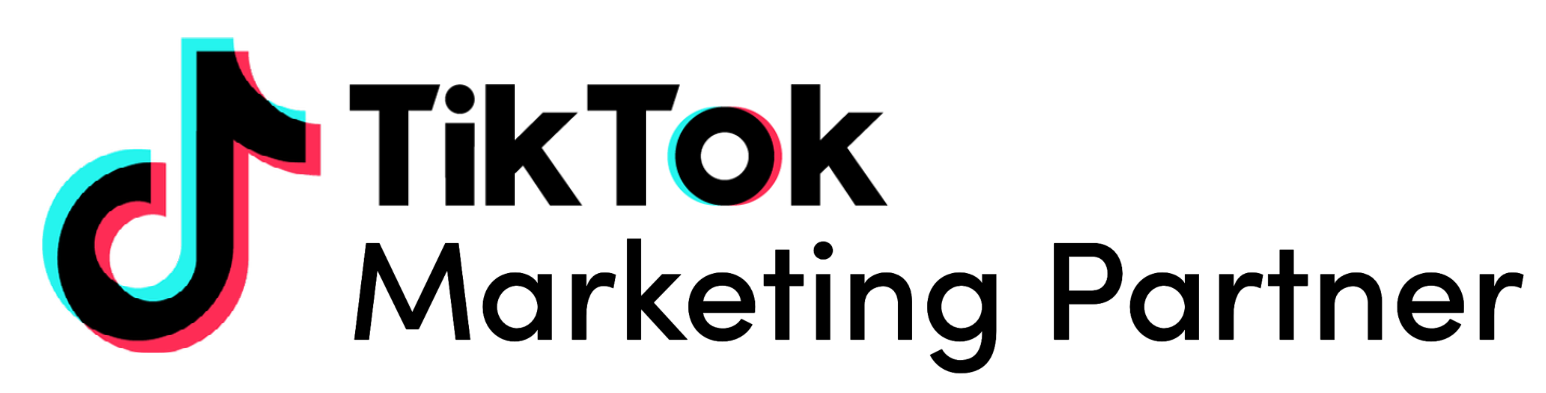 TikTok logo with the text 'TikTok Partner' in black on a transparent background.
