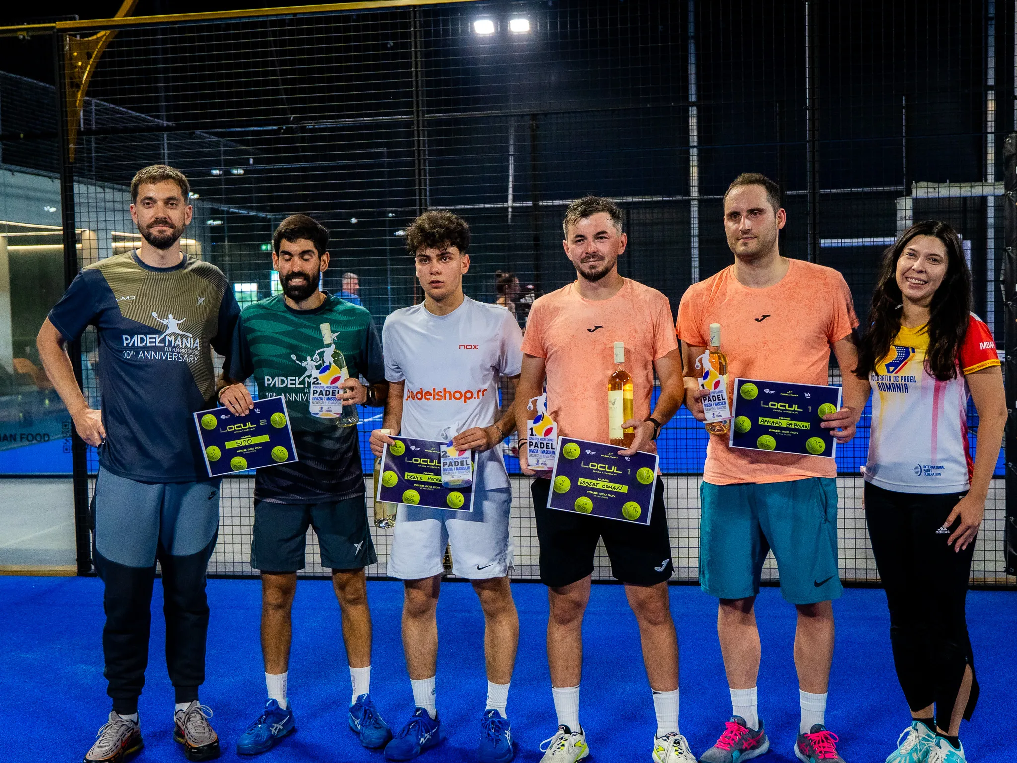Câștigătorii unei categorii din Circuitul Profesionist de Padel, mai 2026, la PADELMANIA Tunari