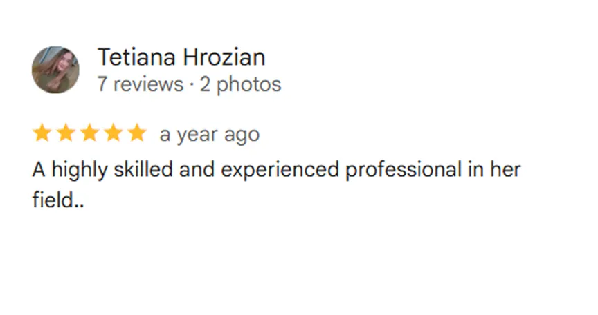 A highly skilled and experienced professional in her field..