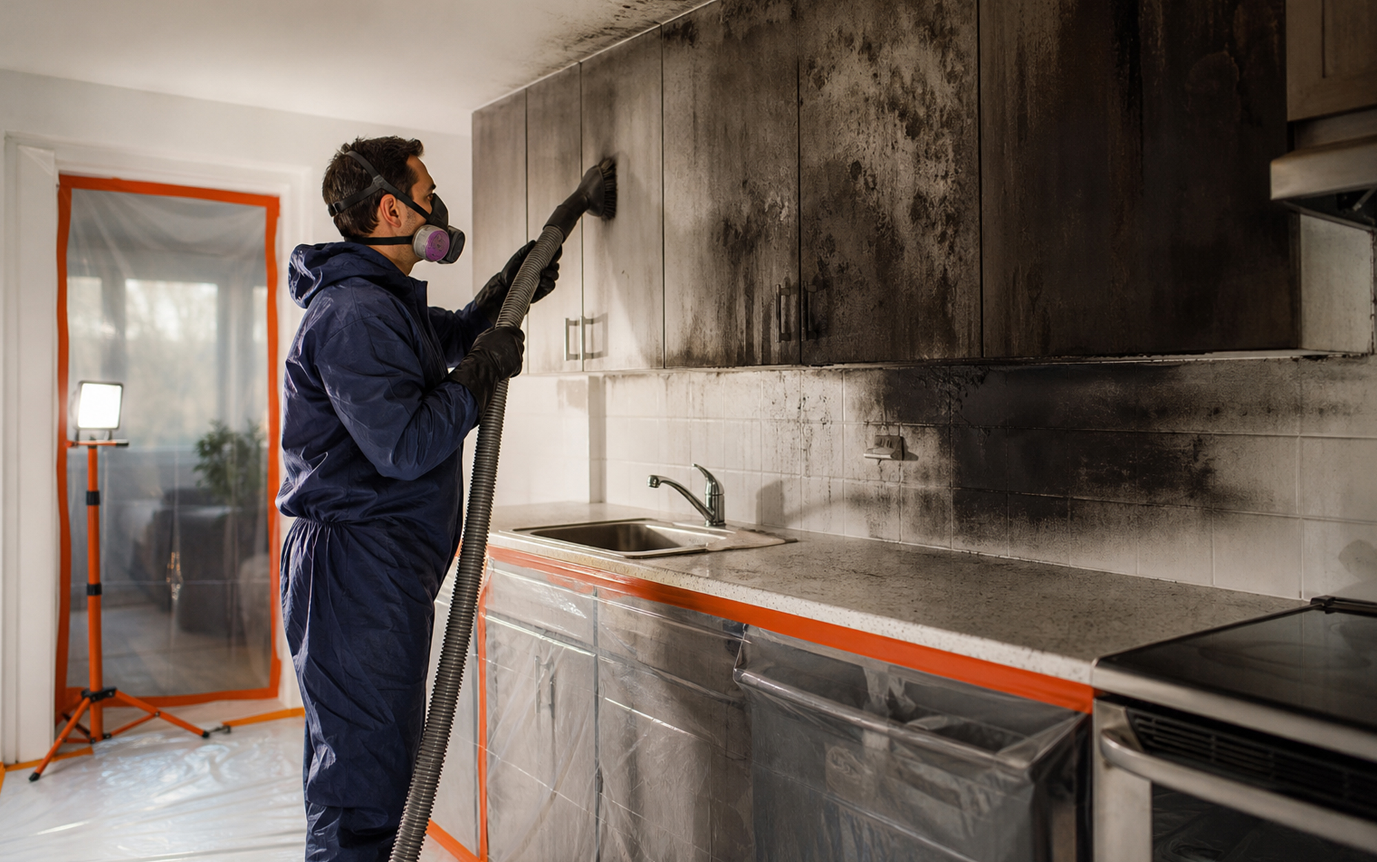 professional fire damage restoration cleaning