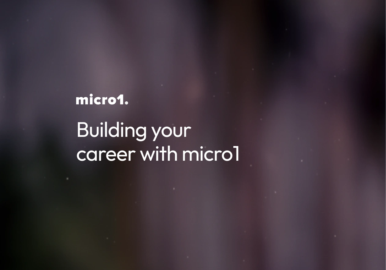 Building your career with micro1