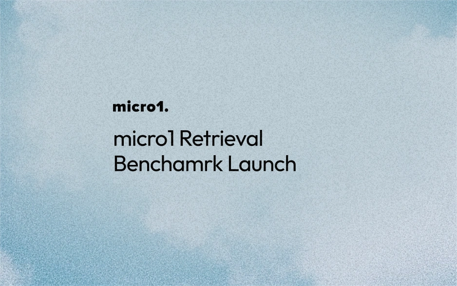 micro1 Retrieval Benchmark Launch