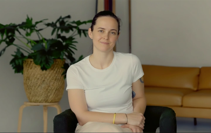 Amber Bass sharing her experience with micro1