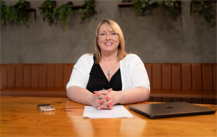 Erika Sheldon sharing her experience with micro1