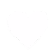 A white heart shape on a transparent background.