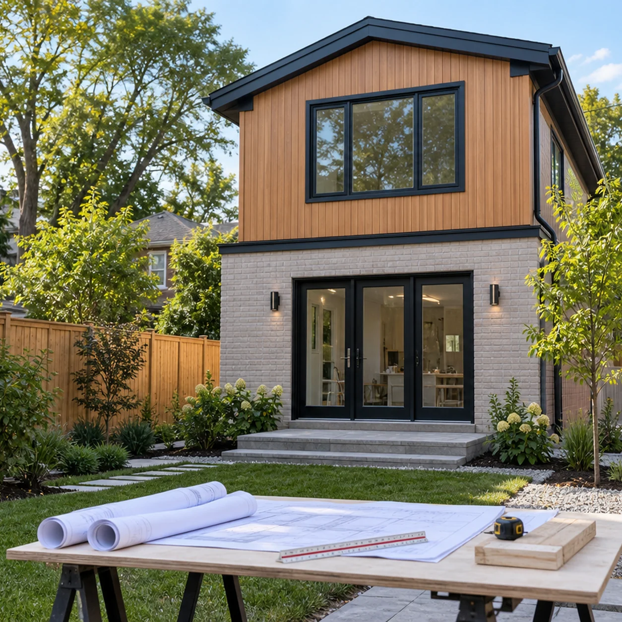Toronto rear-yard secondary suite with permit drawings prepared for municipal review