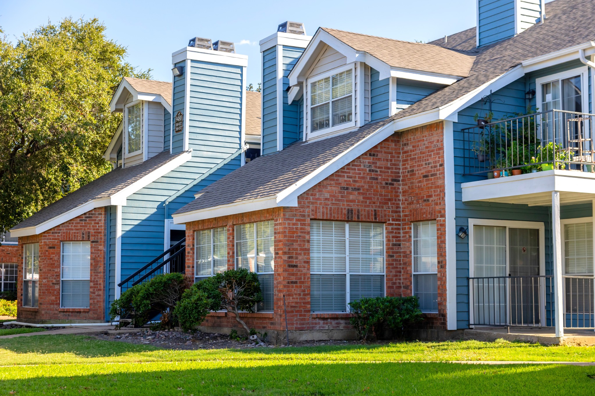 Community exterior at The Trails of Valley Ranch in North Irving, Texas