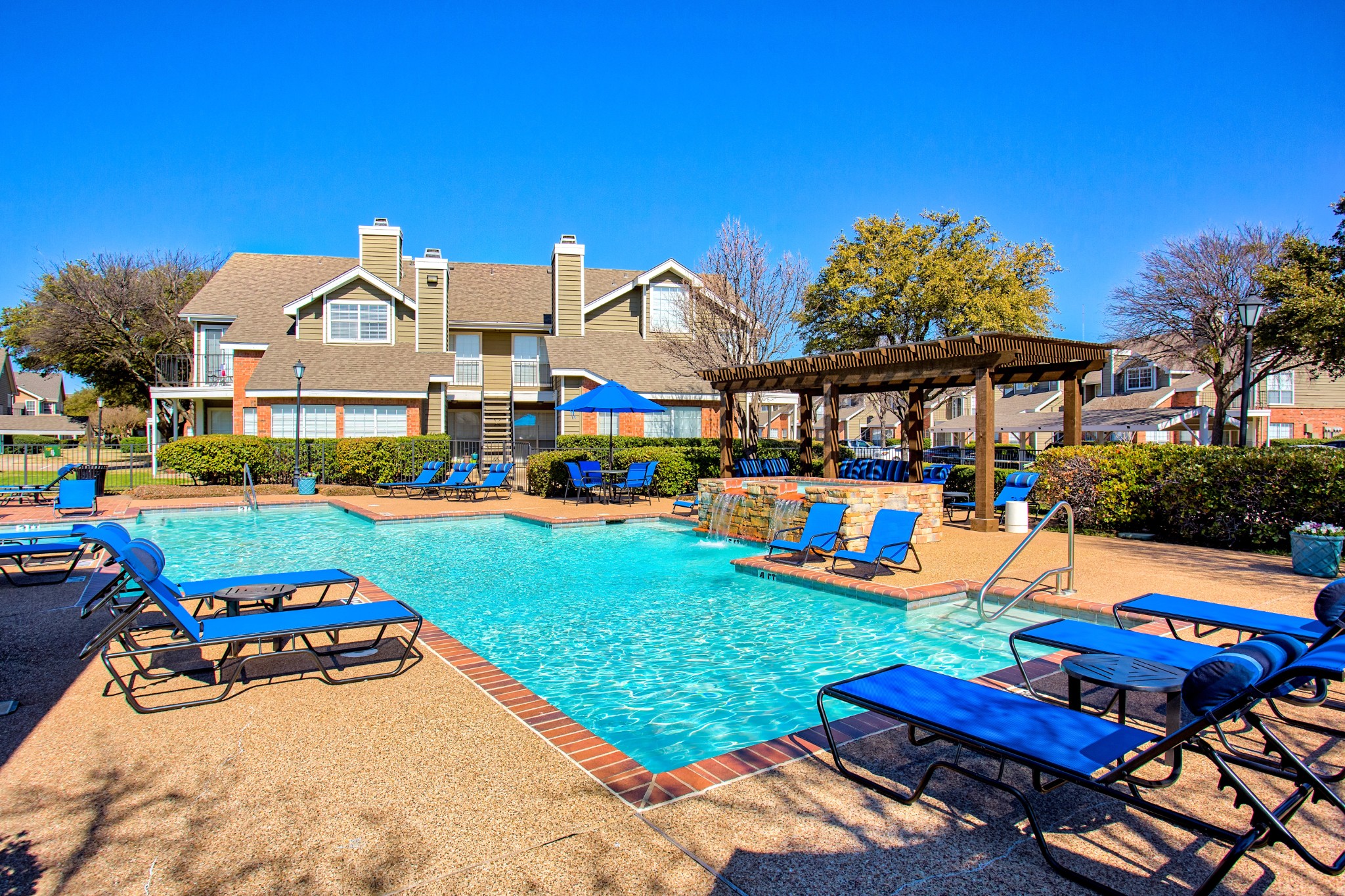 Pool at The Trails of Valley Ranch in North Irving, Texas