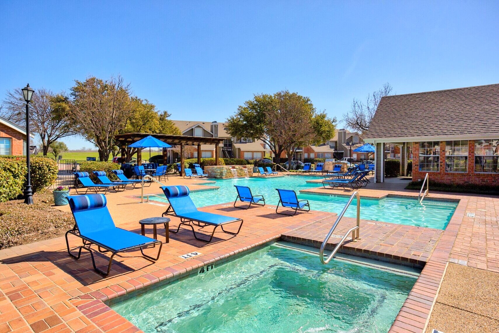 Pool at The Trails of Valley Ranch in North Irving, Texas