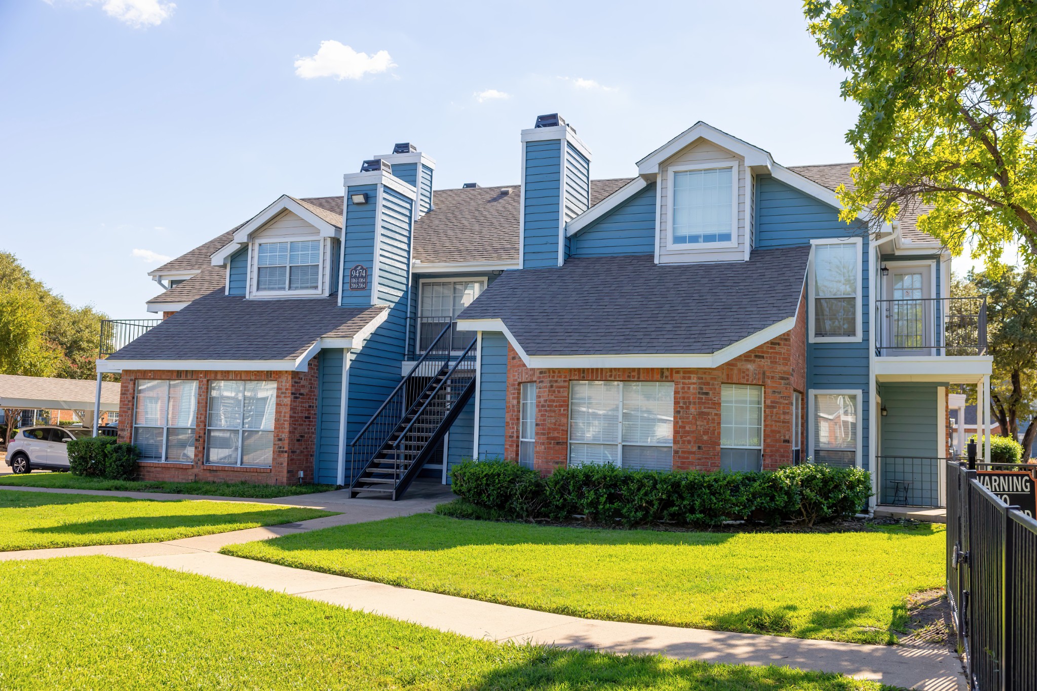 Building Exterior at The Trails of Valley Ranch in North Irving, Texas
