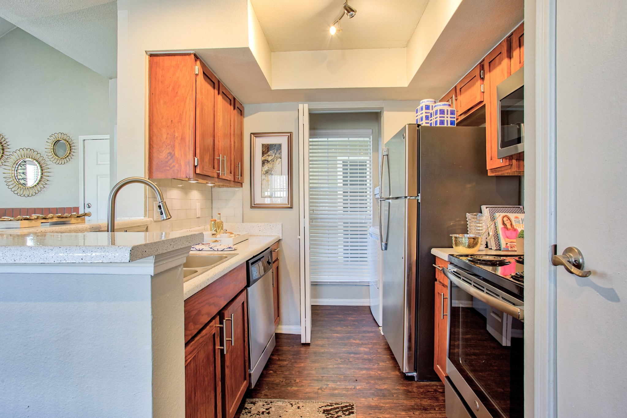 Kitchen at The Trails of Valley Ranch in North Irving, Texas