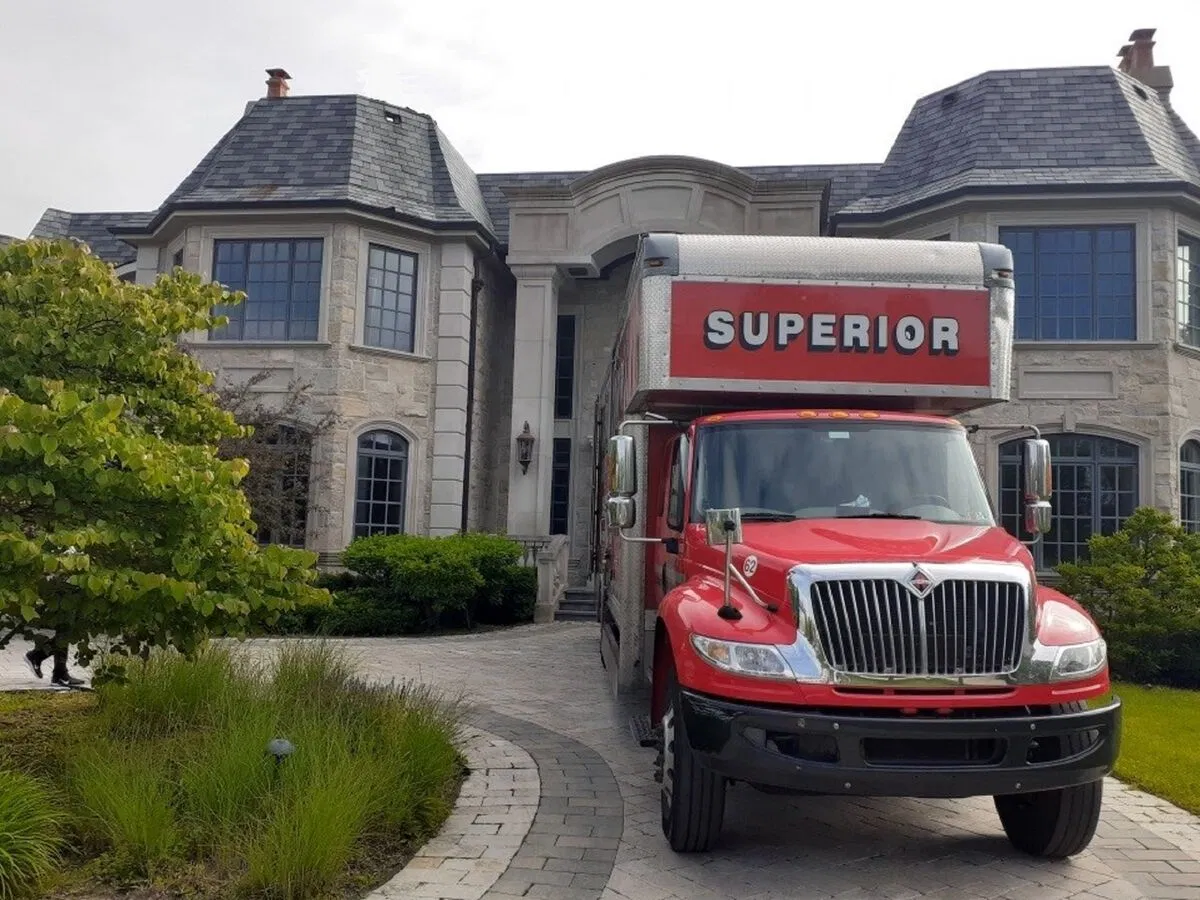 moving & storage service: loading a truck