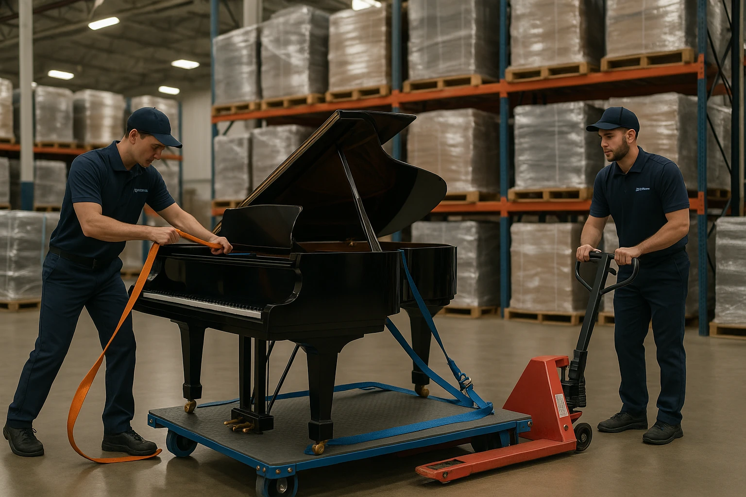 moving & storage service: loading a truck