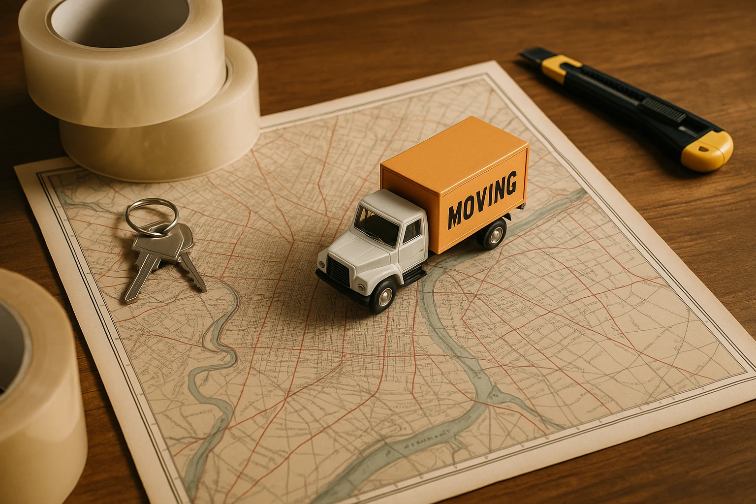 moving & storage service: loading a truck