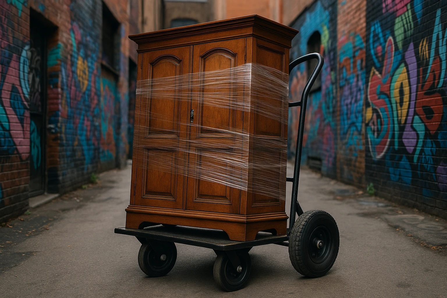 moving & storage service: loading a truck