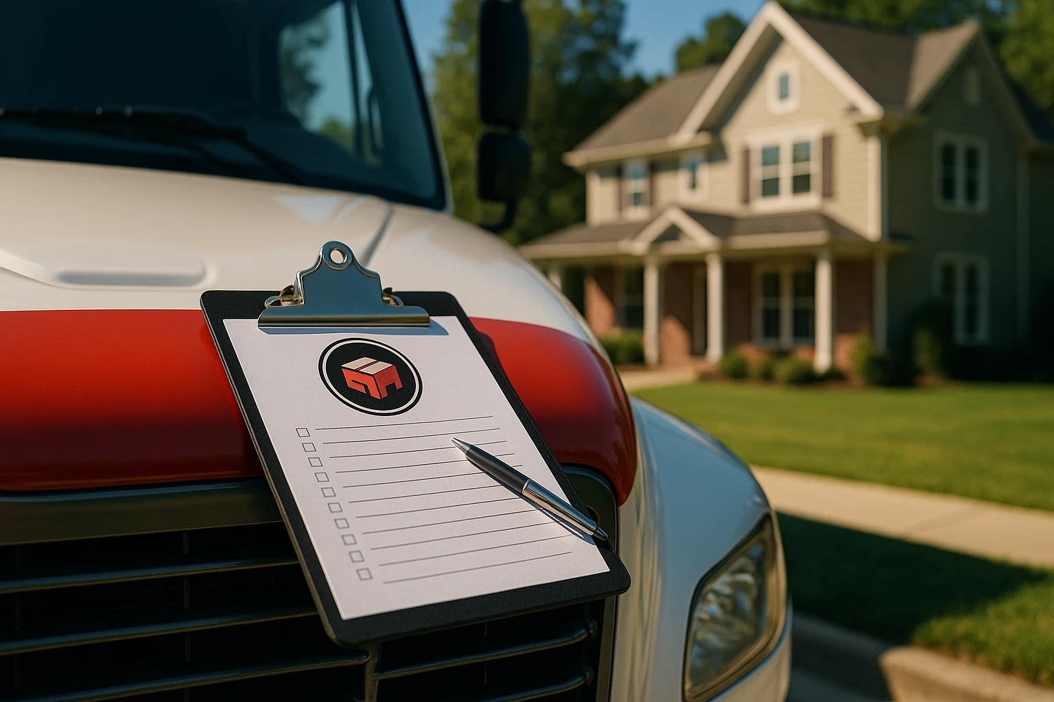 moving & storage service: loading a truck