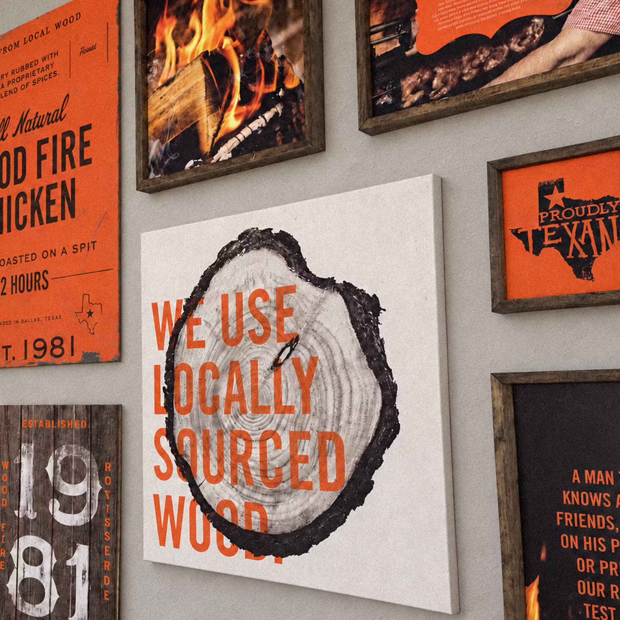 Cowboy chicken wall art photo